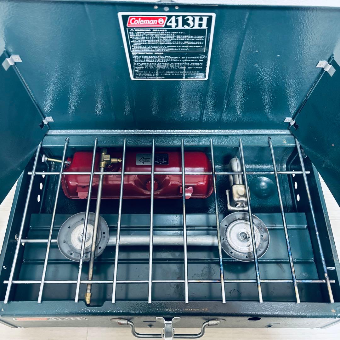 美品人気 Coleman コールマン 413H ガソリン ツーバーナー コンロ