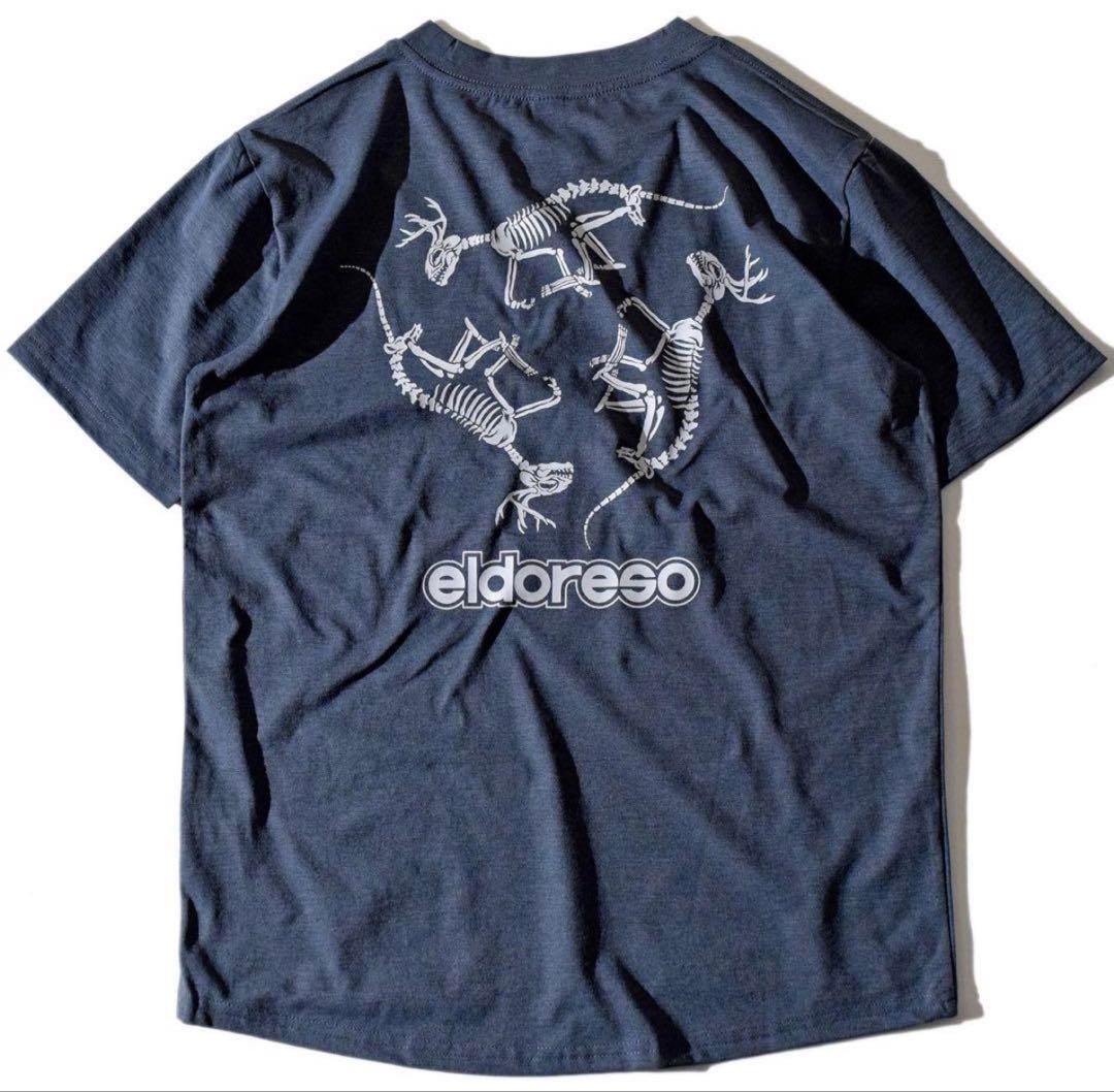 エルドレッソ ELDORESO TシャツBone Dinosaur グレイ