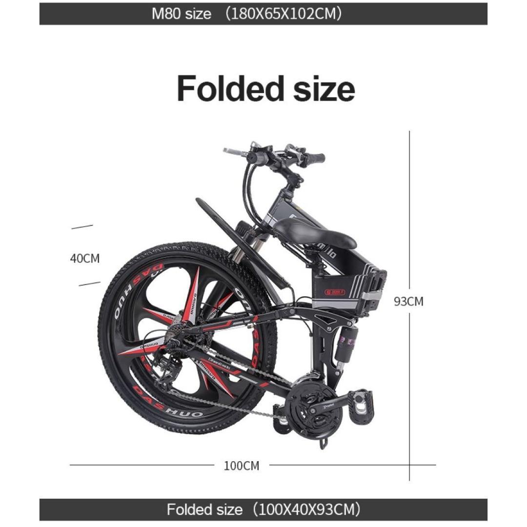 S-M80 電動アシスト自転車 折り畳み バッテリー MTB フル電動自転車