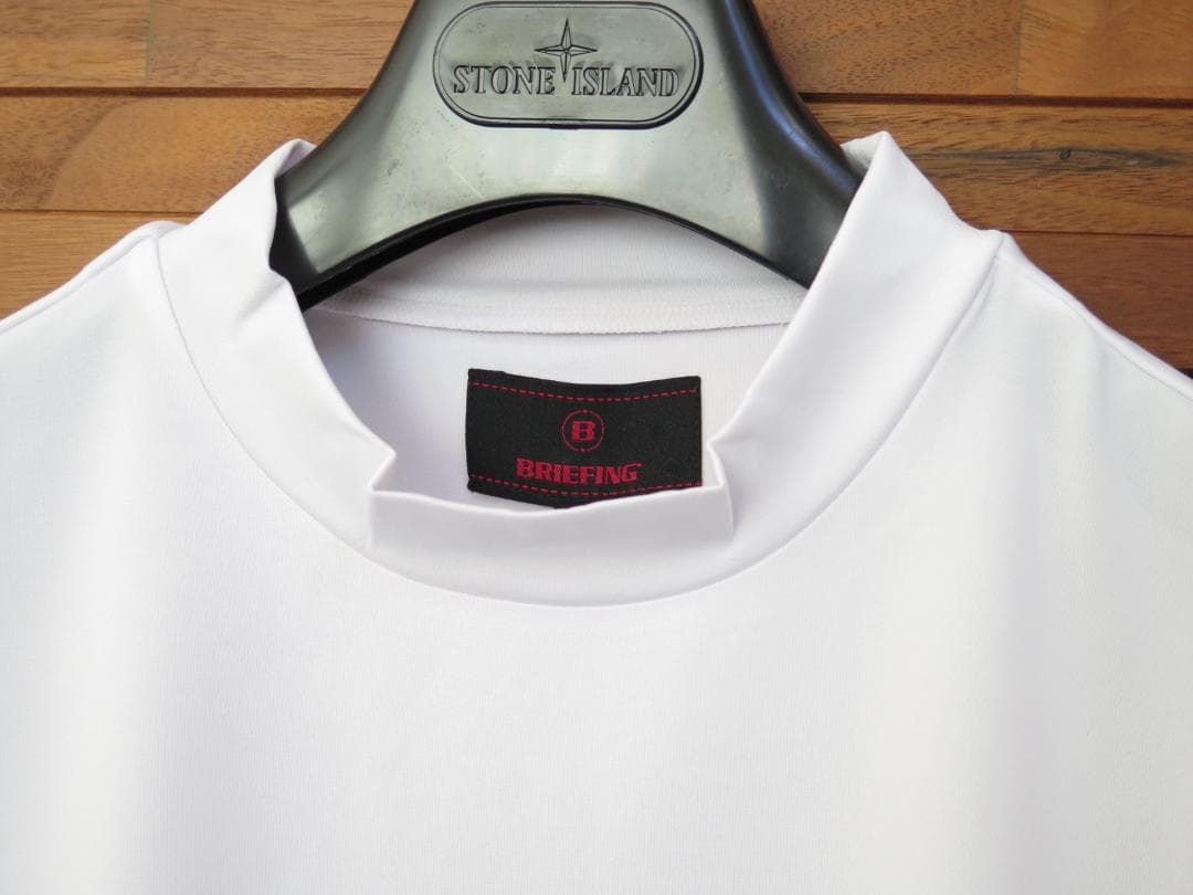 BRIEFING GOLFシャドーストライプハイネックシャツリラックスフィットⓂ