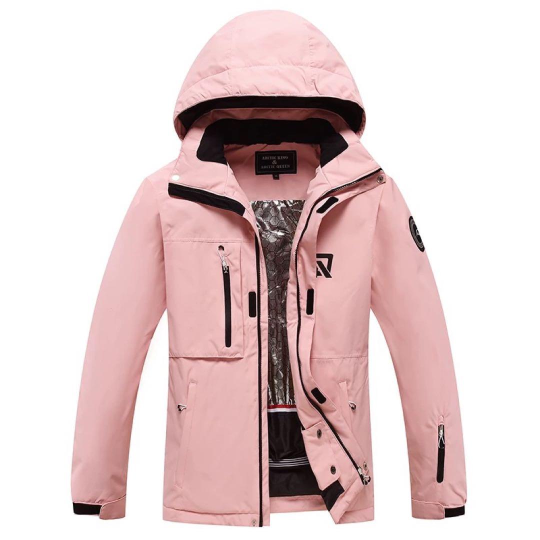 ARCTIC QUEENピンクジャケットとホワイトパンツセット