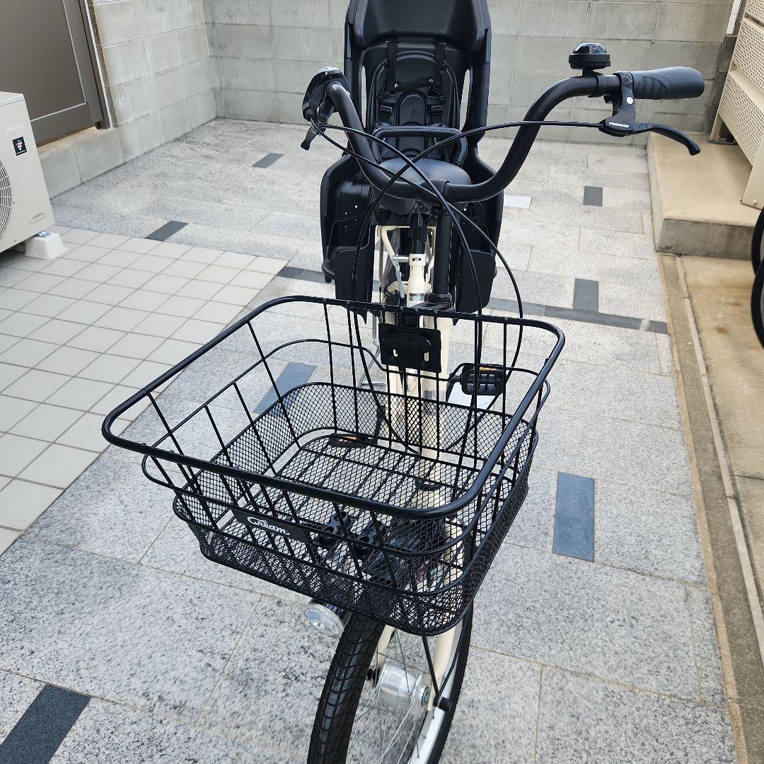 シティサイクル チャイルドシート付き クリーム色　サイクルベースあさひ　福岡市