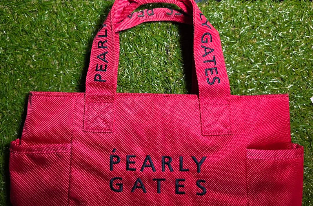 PEARLY GATES カートバッグ &ネームホルダー３品Set 状態良好