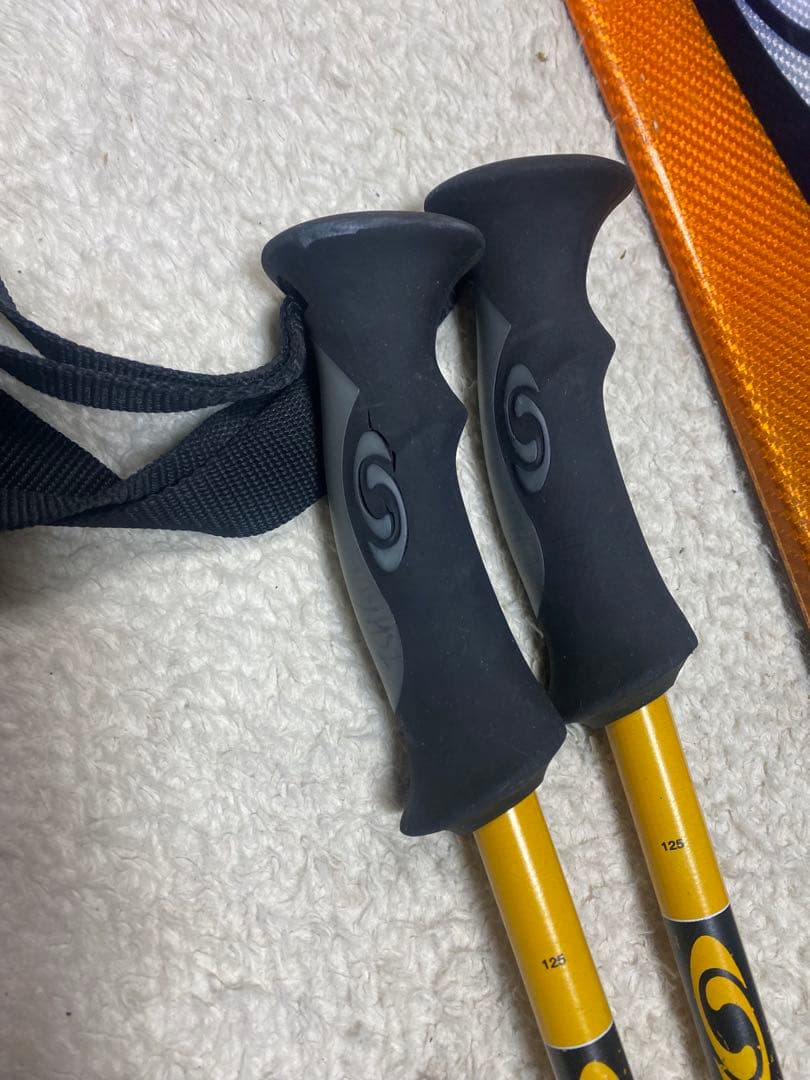 SALOMON VERSE9 170cm スキー板＋サロモンストック125cm
