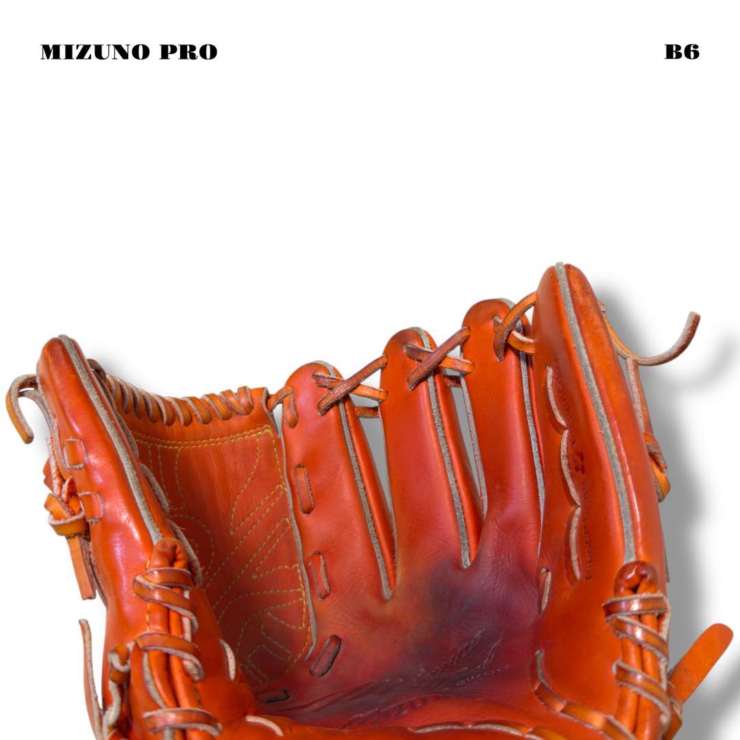 希少品！ MIZUNO PRO ミズノ プロ 軟式 野球 投手 オレンジ グラブ