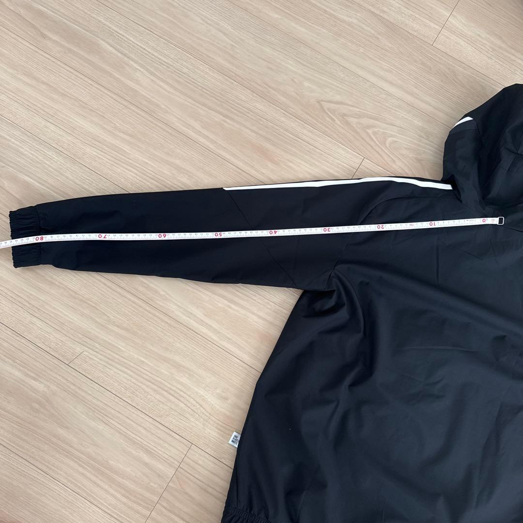 adidas ブラック ウィンドブレーカー