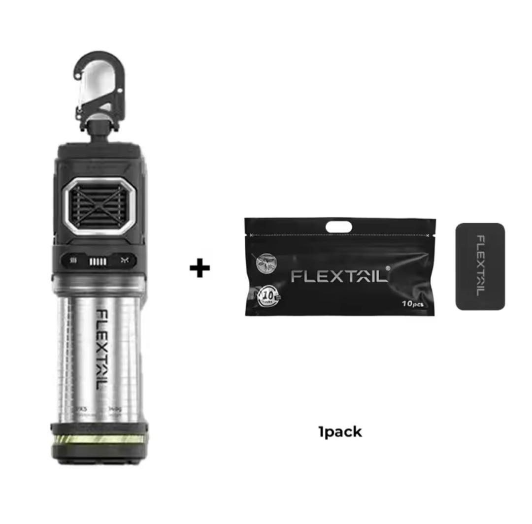 フレックステールギア小型反発蚊よけ & ランプ軽量屋外ガジェット充電式 未使用品