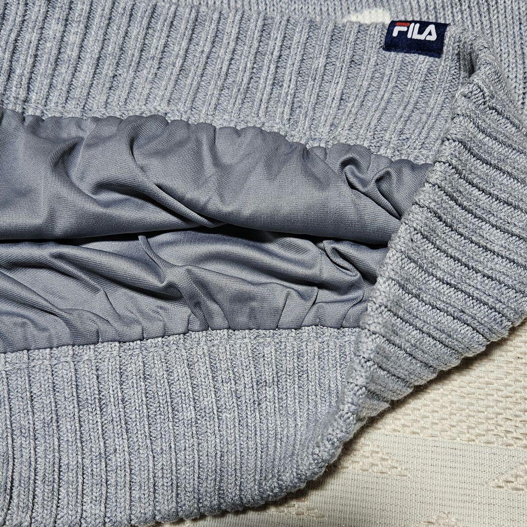 FILA ゴルフウェア 蓄熱裏地付き ニットセーター フィラ