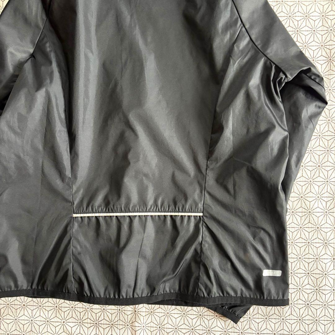NIKE 90s ハーフジップ プルオーバー ナイロンジャケット S 黒