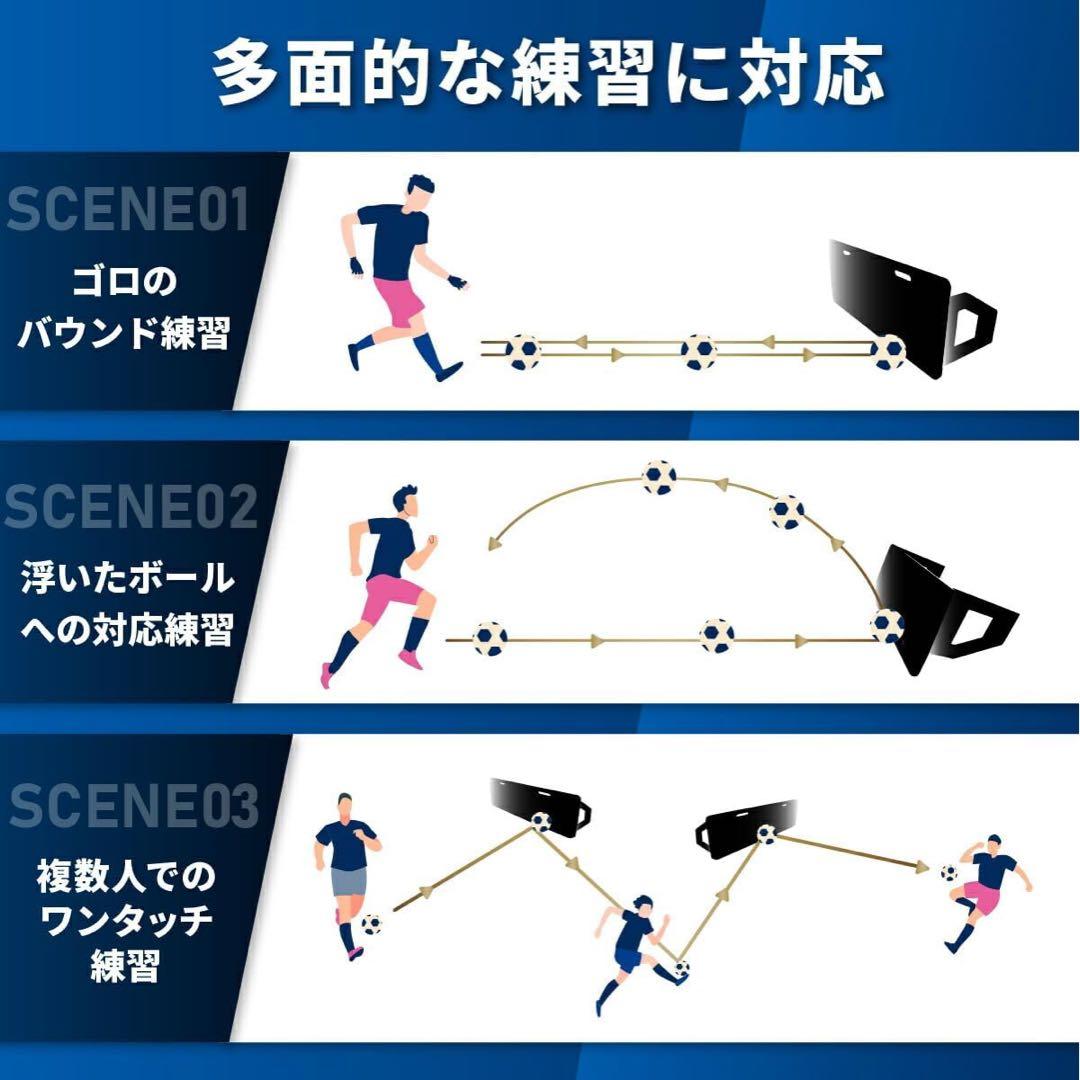 リバウンドボード サッカー 練習 壁打ち リバウンダー 角度調整 反復