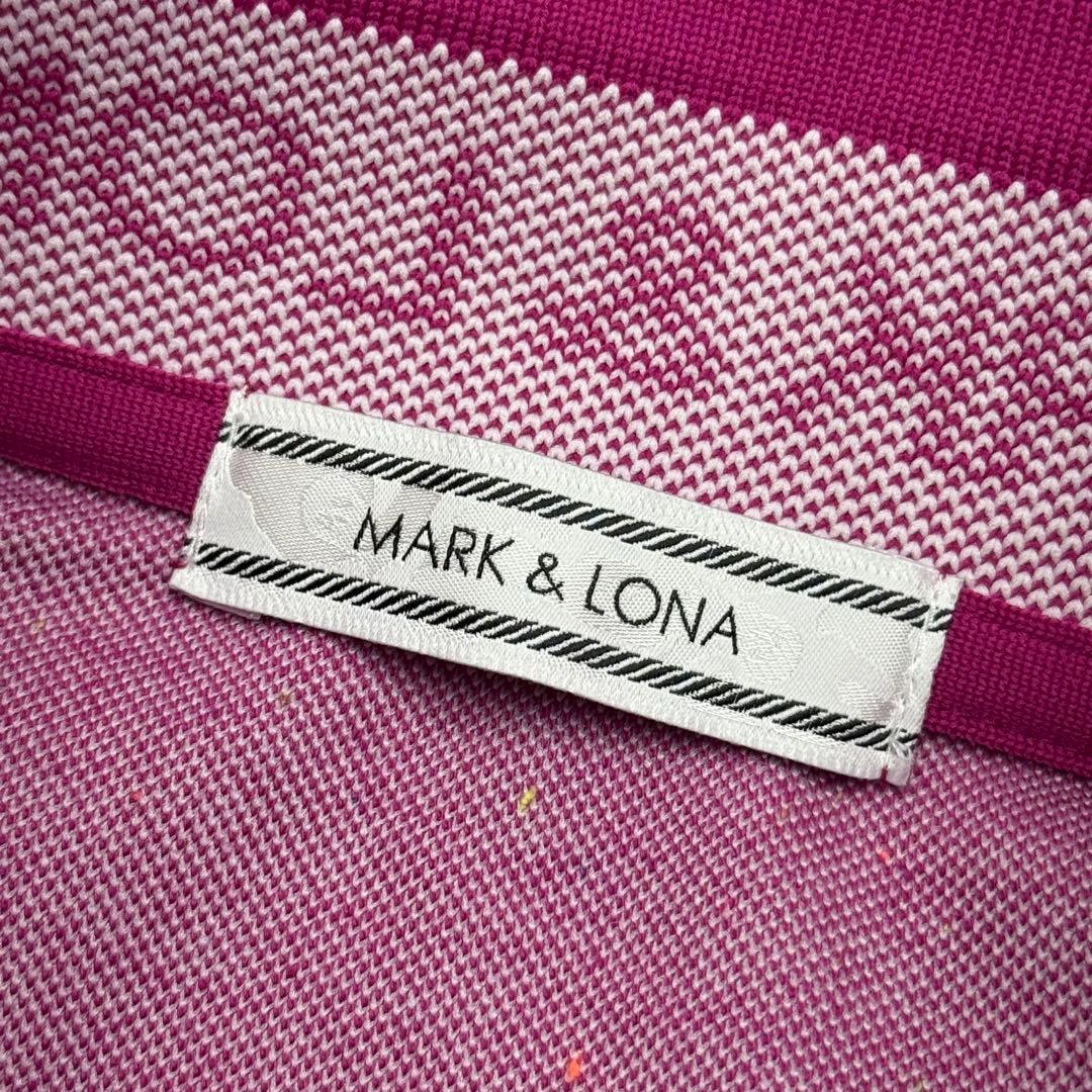 美品 MARK & LONA マークアンドロナ ポロシャツ ピンク L