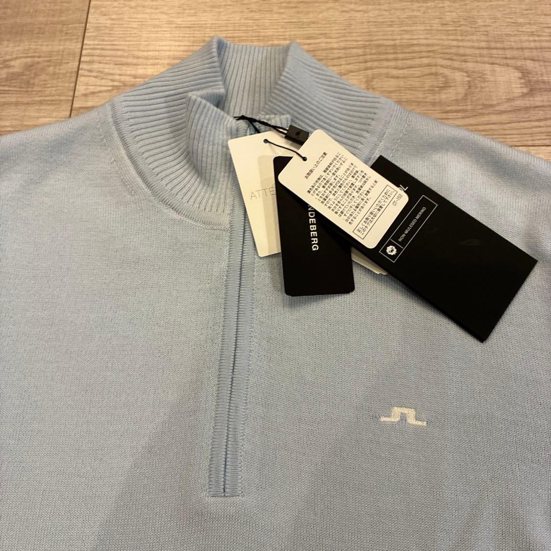 定価3万未使用 jリンドバーグ Kian zipped セーター ハーフジップS