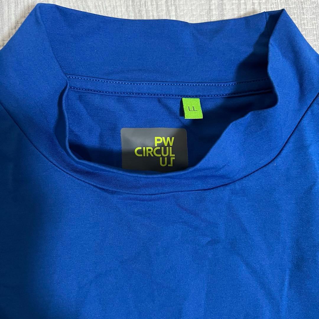 PW CIRCULUS メッシュポケットモック Tシャツ ブルー 青 半袖