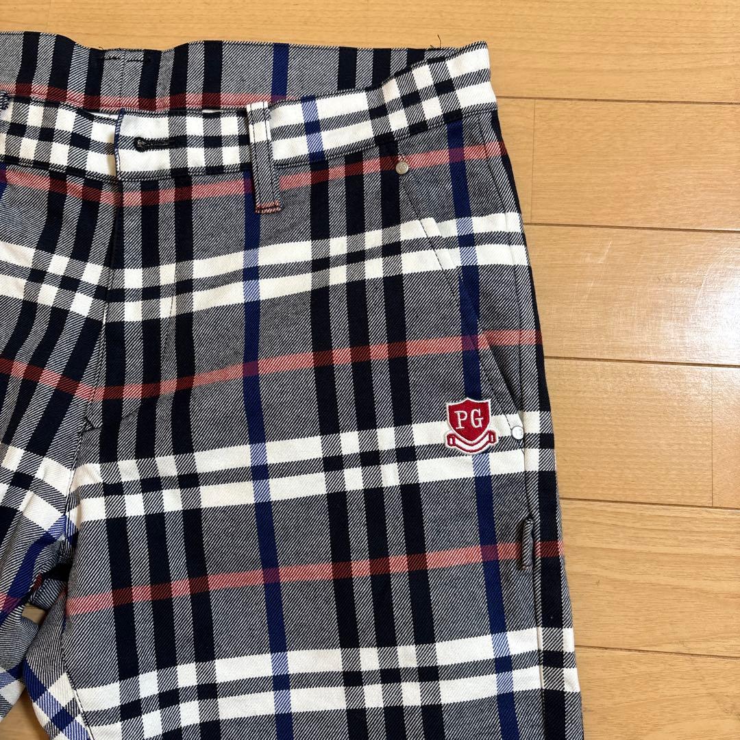 PEARLY GATESチェック柄 パンツ サイズ5（ウエスト80〜84）