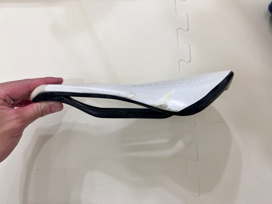 S-WORKS POWER ホワイトサドル 143mm
