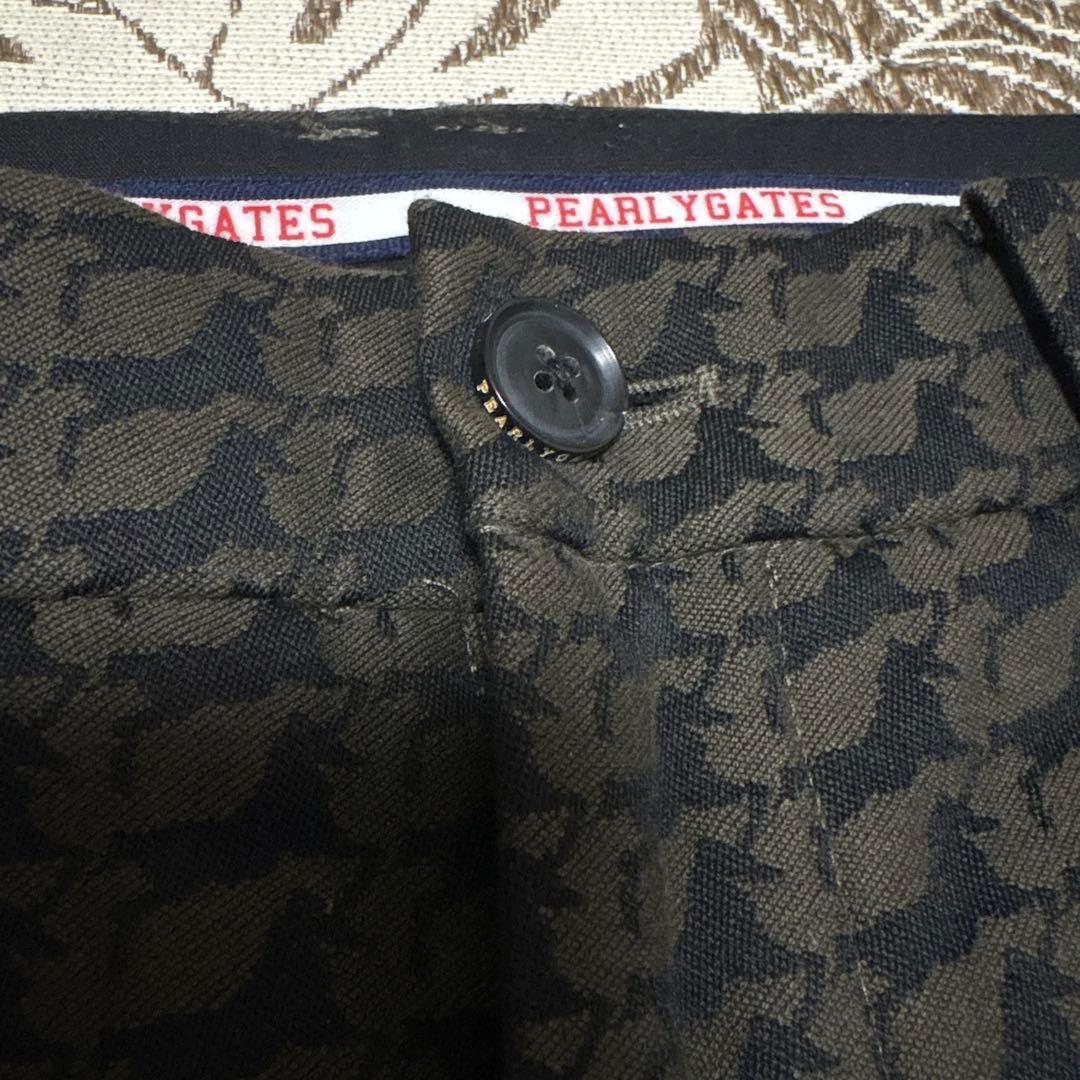 PEARLY GATES(パーリーゲイツ)総柄ウール混ストレッチロングパンツ　S