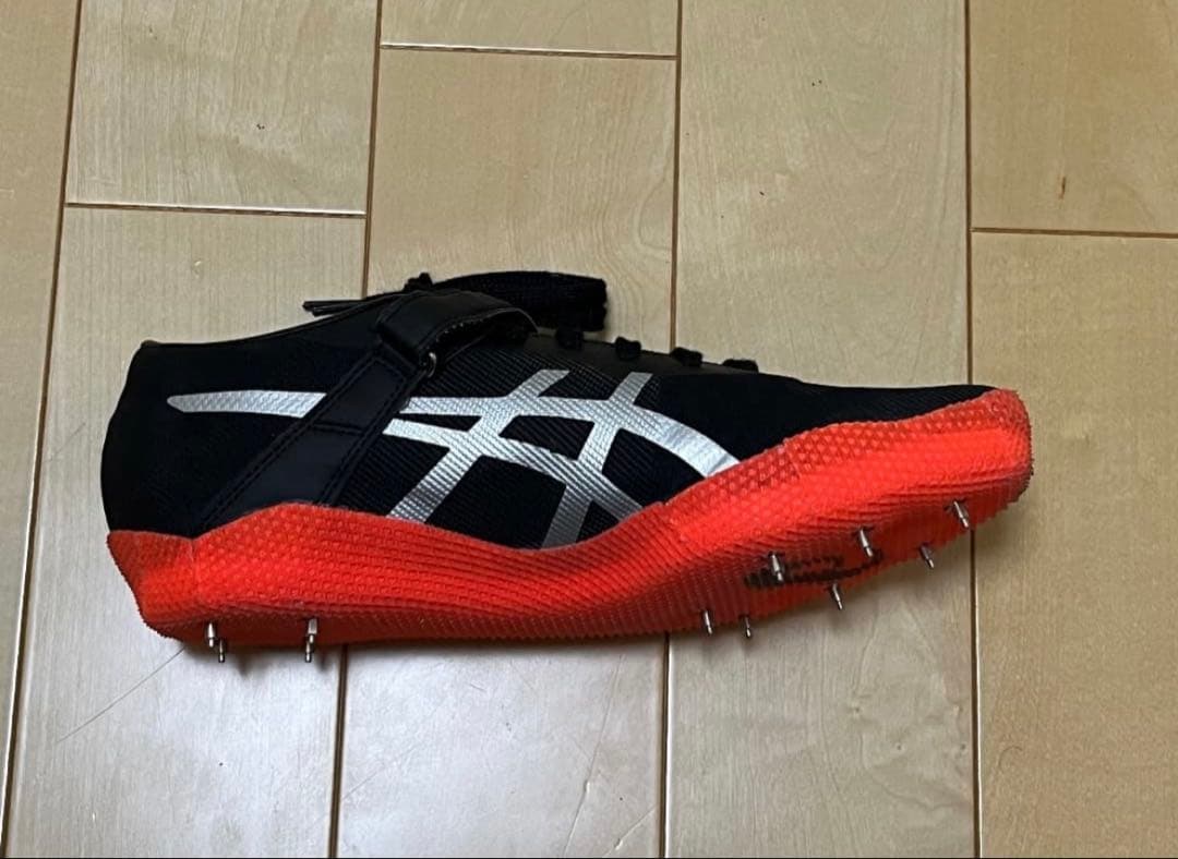 ♡lily♡ASICS 陸上競技用スパイクシューズ ブラック/オレンジ