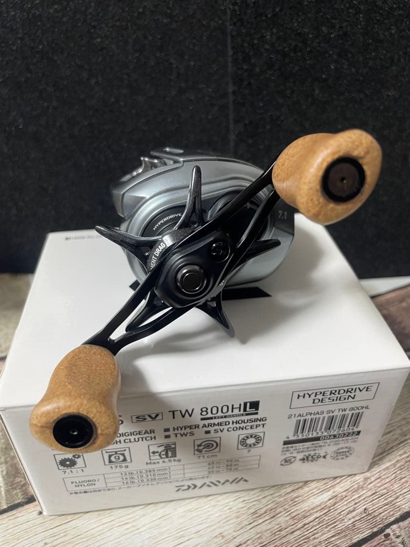 【美品】ダイワ 21 アルファス SV TW 800HL 左巻き