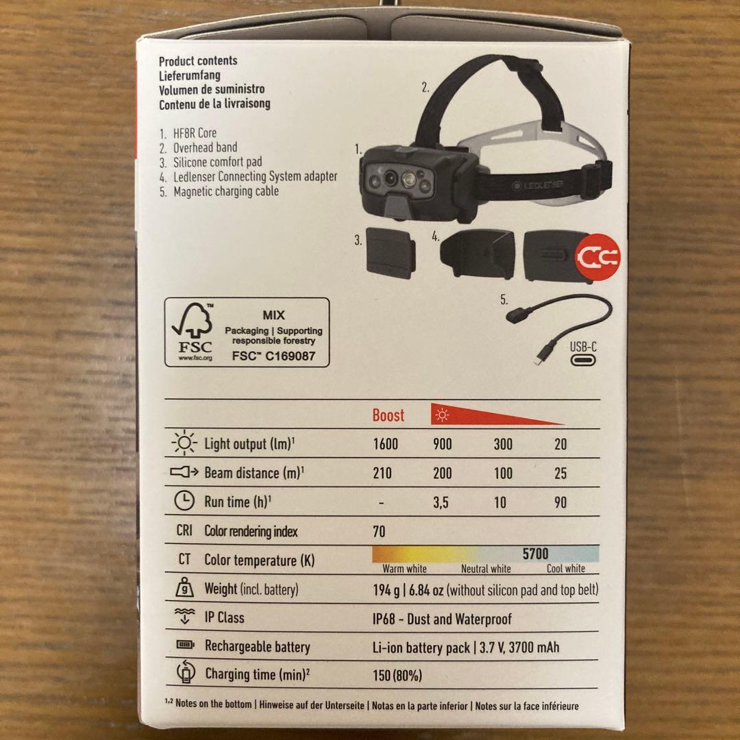 LEDLENSER HF8R COREヘッドランプ