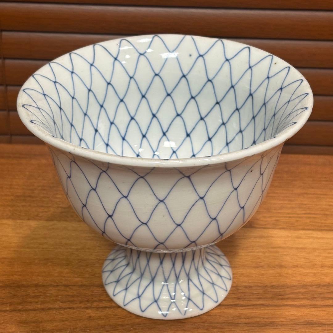 江戸時代　古伊万里　網手　盃洗　コンポート