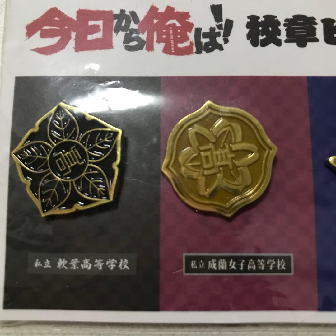 今日から俺は！！校章ピンバッジセット
