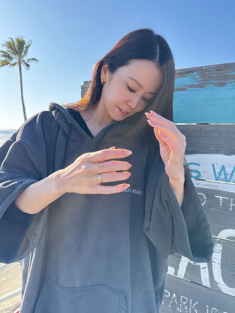 再入荷　LUSSO SURF お着替えポンチョ　グレー⭐︎送料込み