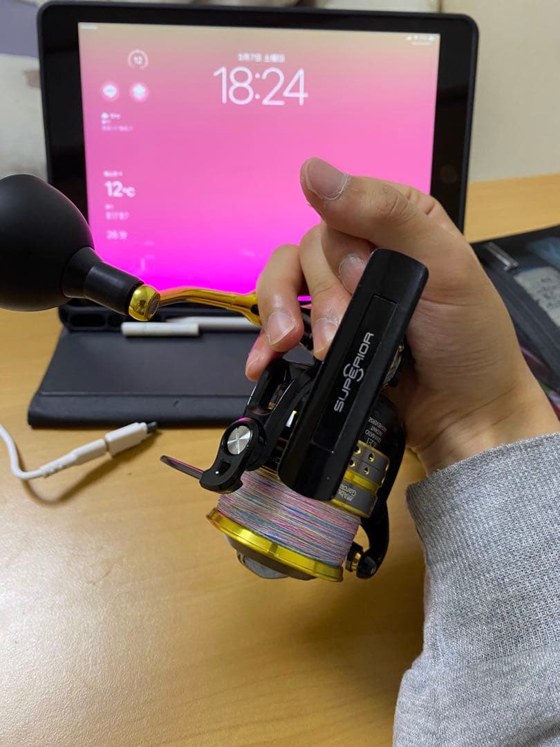 Abu Garcia スペーリア4000SH リール　PE1.5号