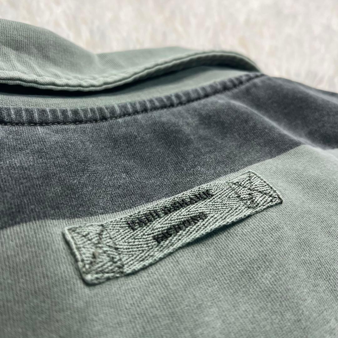 【希少XXL】PAUL & SHARK ボーダー 長袖ポロシャツ フェード