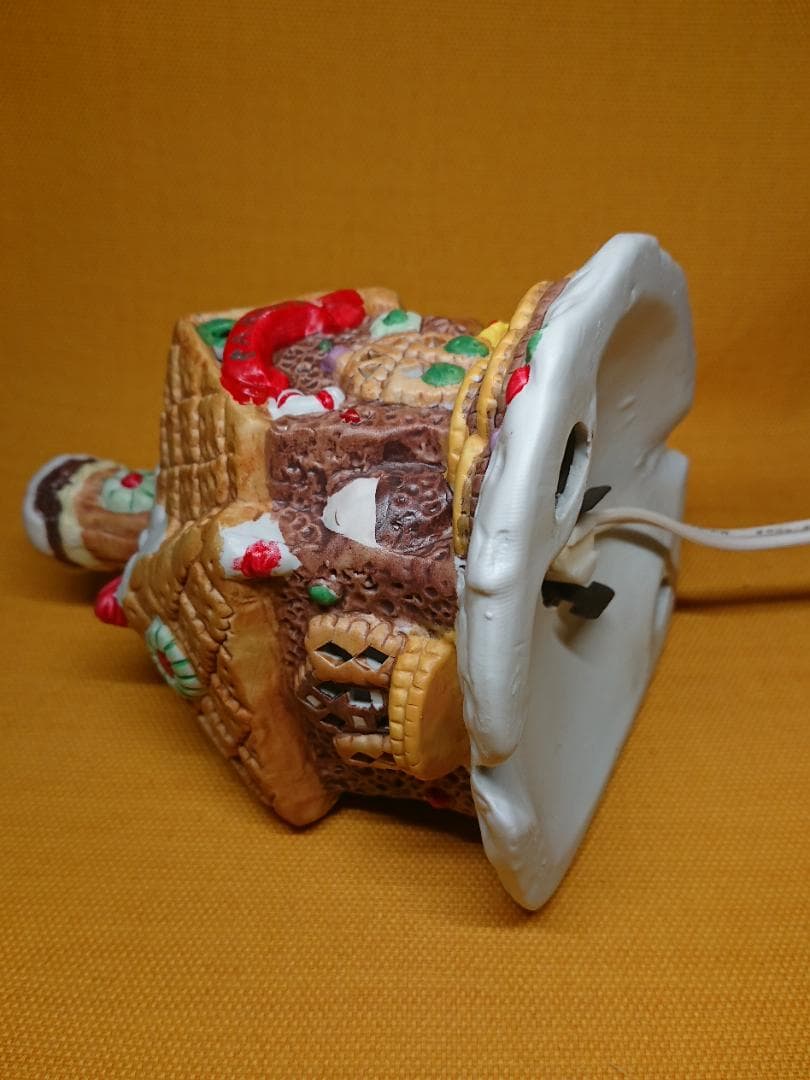 【美品】ハウス　ライト　ベーカリー　陶器　置物　インテリア　工芸品　A3215