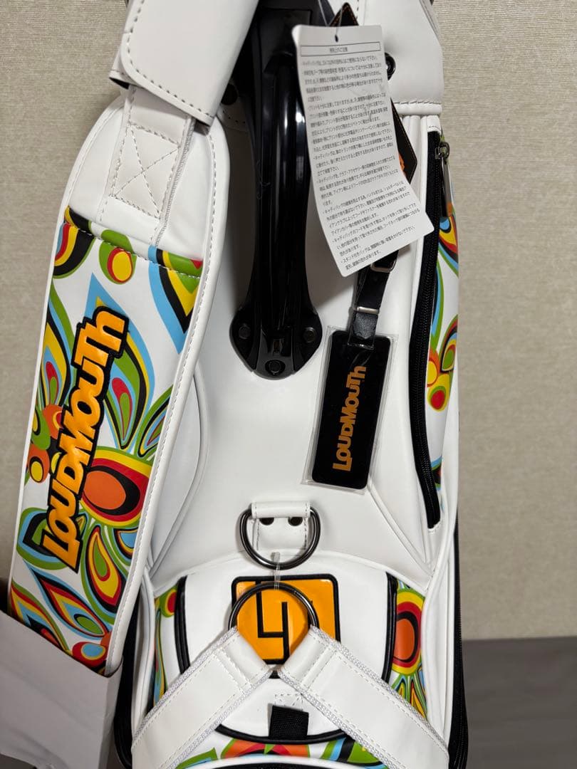 LOUDMOUTh キャディバッグ 9.5 シャガデリックホワイト ラウドマウス