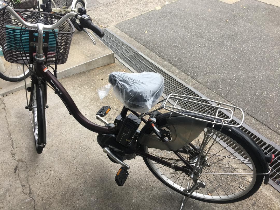 地域限定送料無料　パスナチュラ　12,3AH　子供乗せ　茶　神戸市　電動自転車