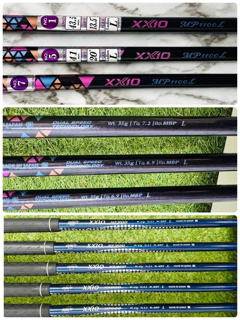 【バッグ新品】ゼクシオ11&ゼクシオ9 レディースゴルフセット 9本 L