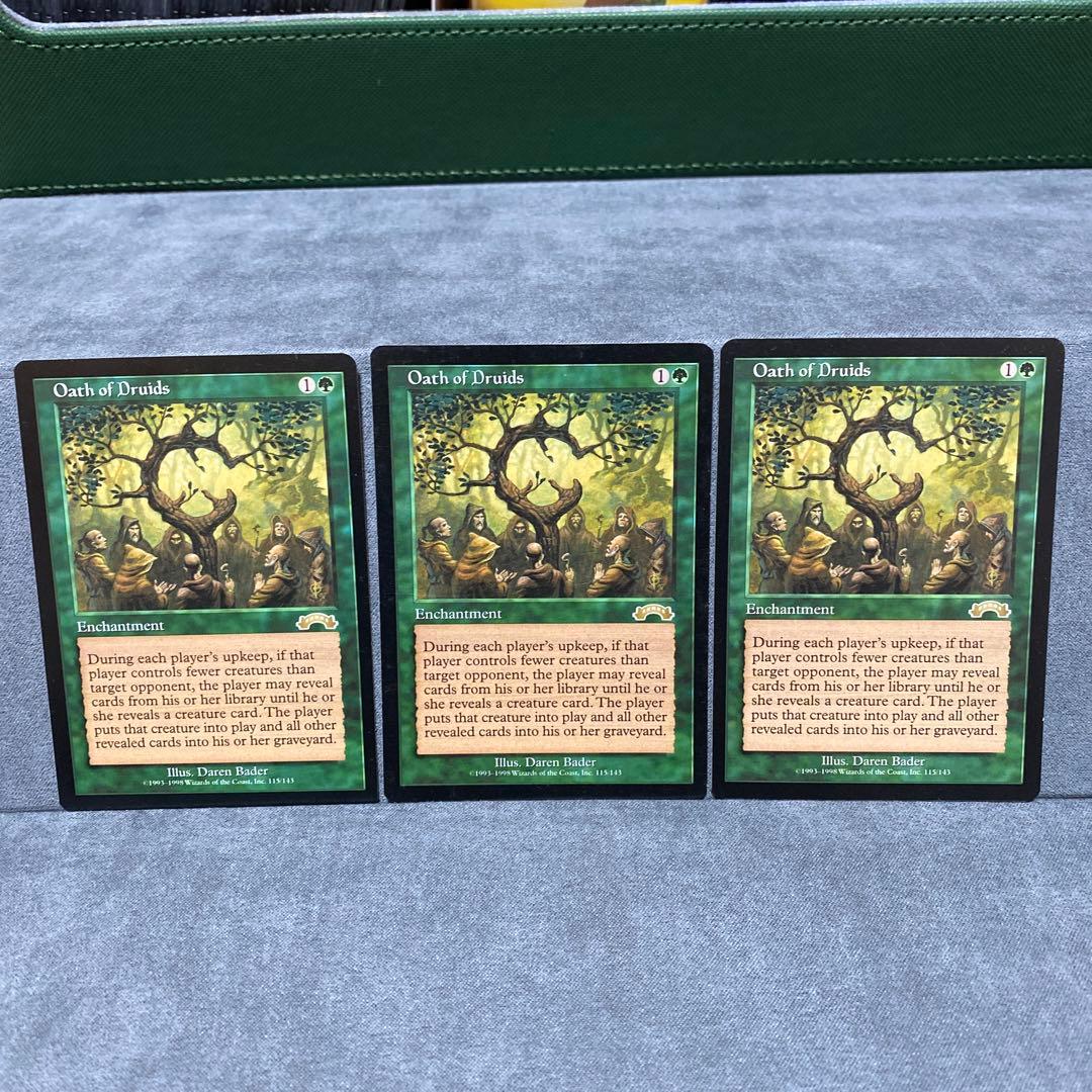 MTG ドルイドの誓い 英語版 EXO 3枚 エクソダス 初版