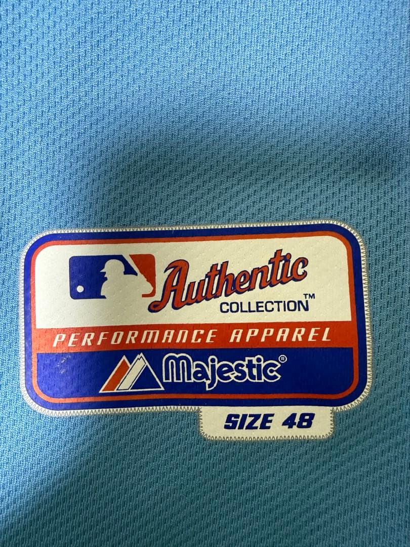レイズ オルタネイトロンゴリアオーセンティックジャージ48サイズマジェスティック
