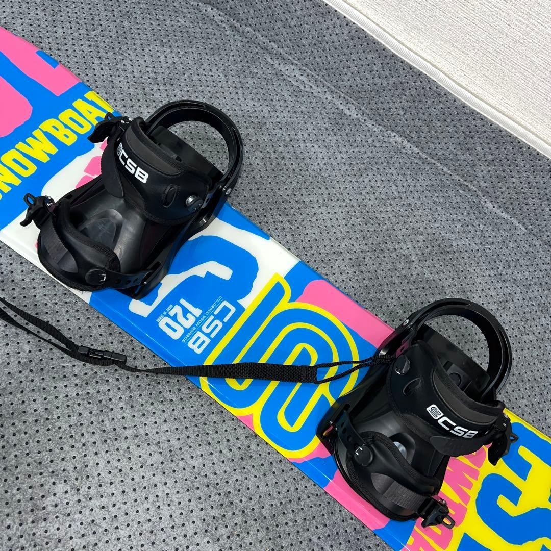 5回使用 キッズスノーボード 120cm CSB＋バイン＋ダイヤルブーツ