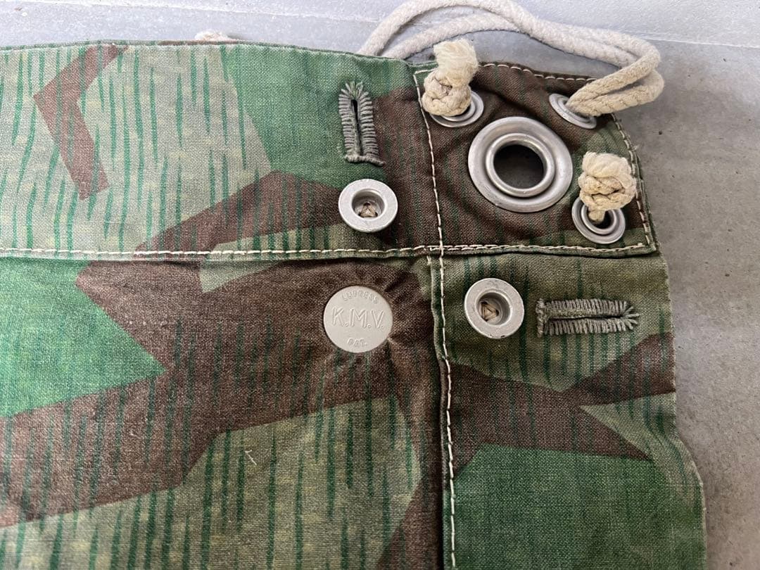 ①40s スイス軍幕 スプリンターカモ ツェルトバーン ミリタリー テント