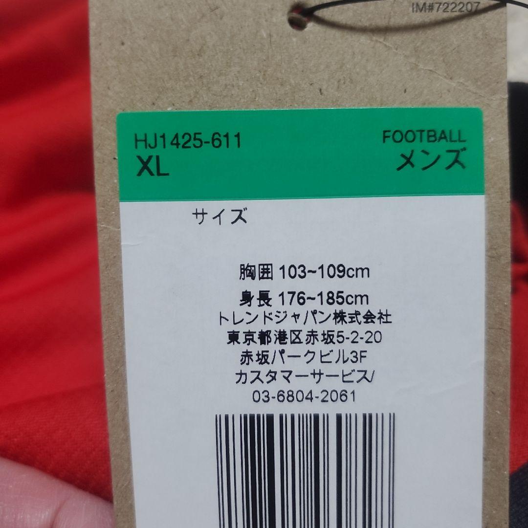 【新品タグ付】浦和レッズ 2025ユニフォーム　背番号無し　NIKE　メンズXL