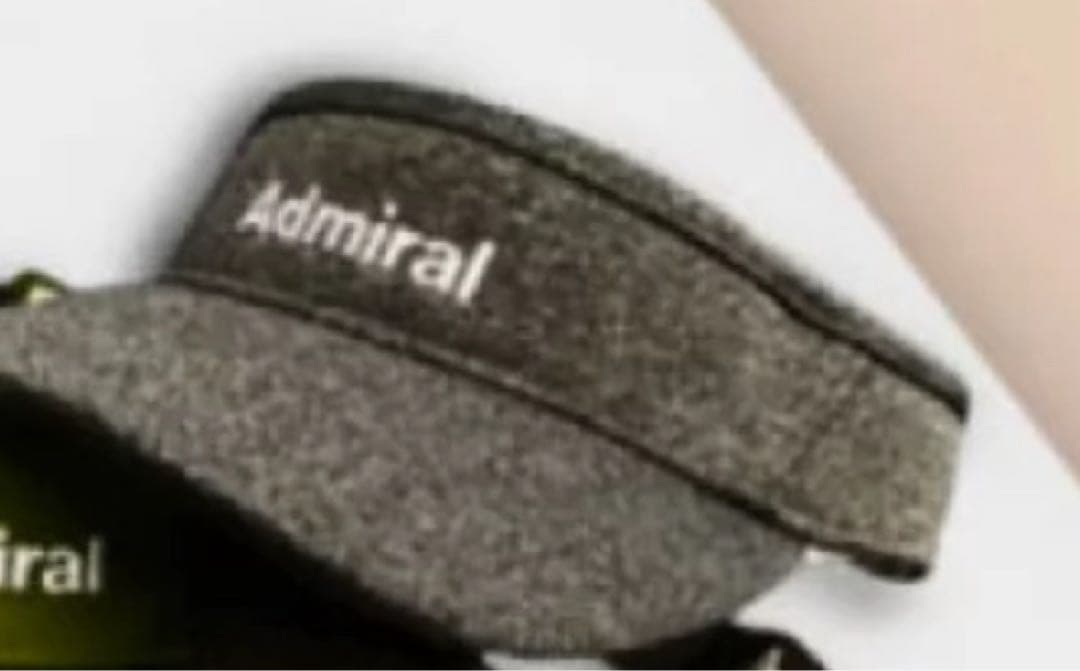 Admiralアドミラルサンバイザー数量限定テニスグレーウインザーオリジナル新品