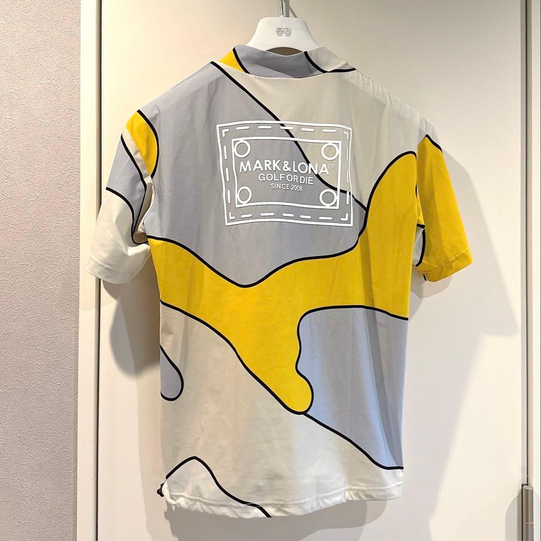 美品 ★ MARK&LONA 2024 モックネック シャツ マーク&ロナ