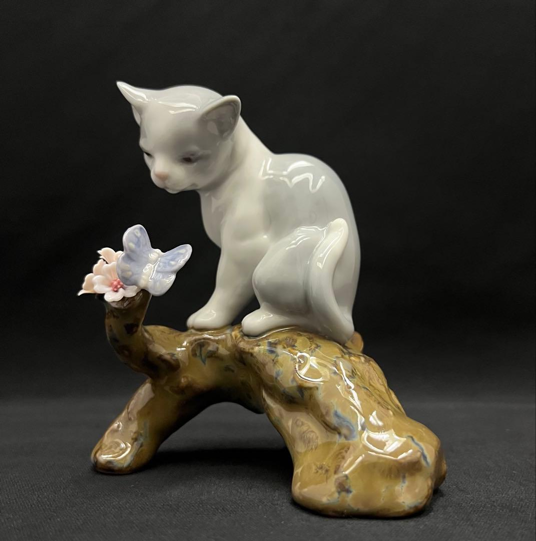 LLADRO リアドロ「桜の咲く頃 - 仔猫」2008年作 置物 フィギュリン