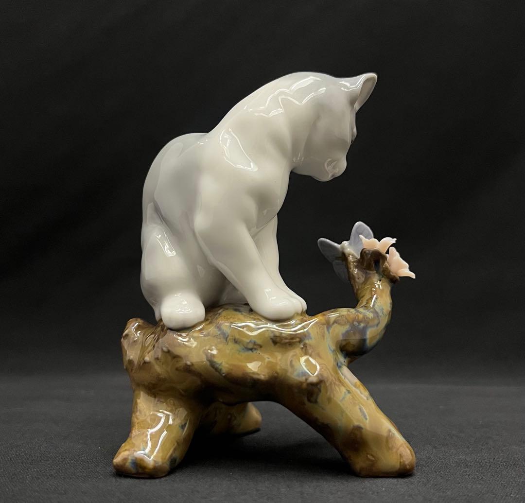 LLADRO リアドロ「桜の咲く頃 - 仔猫」2008年作 置物 フィギュリン