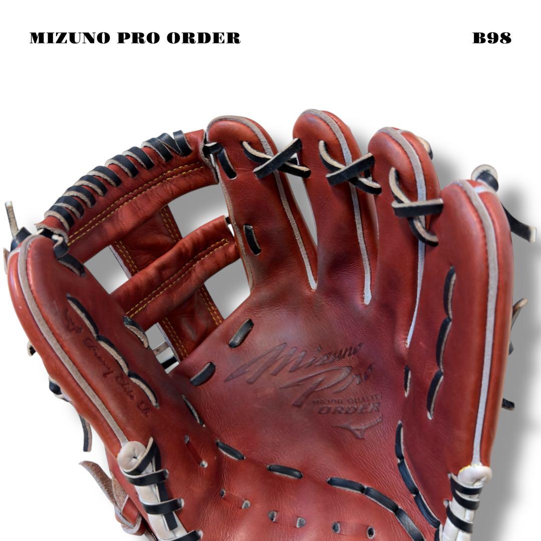 希少品！ MIZUNO PRO ORDER ミズノプロ オーダー グローブ 赤茶