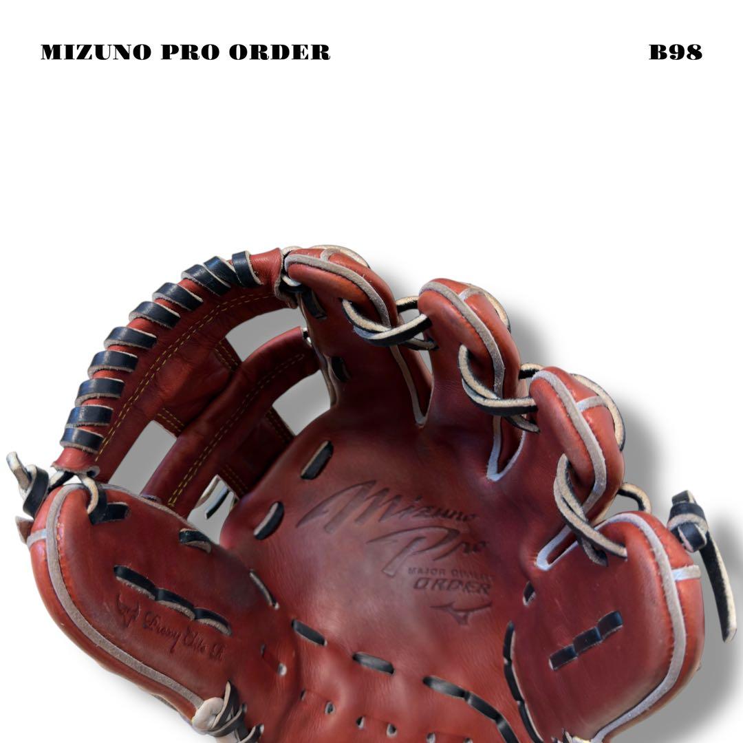 希少品！ MIZUNO PRO ORDER ミズノプロ オーダー グローブ 赤茶