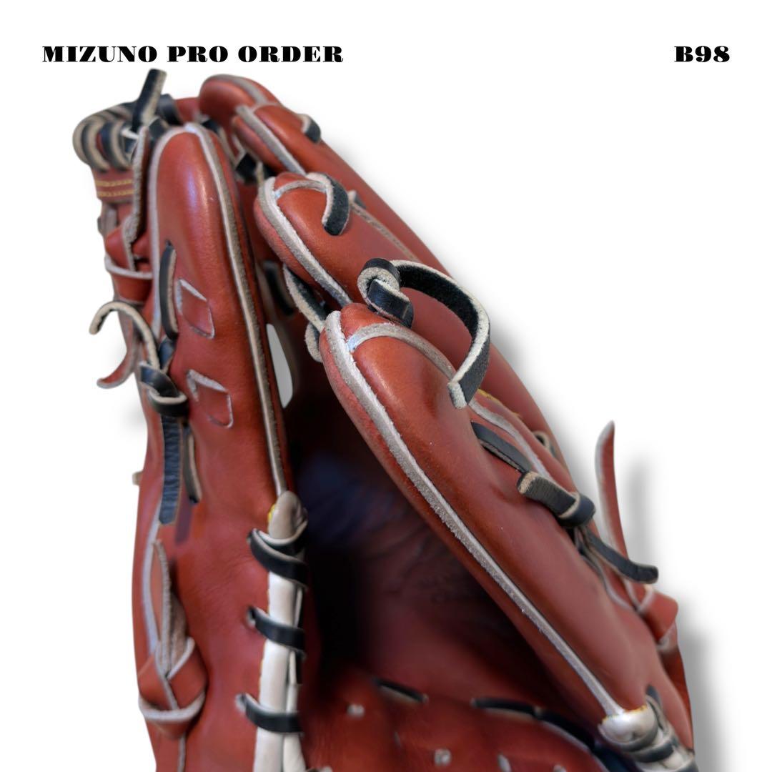 希少品！ MIZUNO PRO ORDER ミズノプロ オーダー グローブ 赤茶