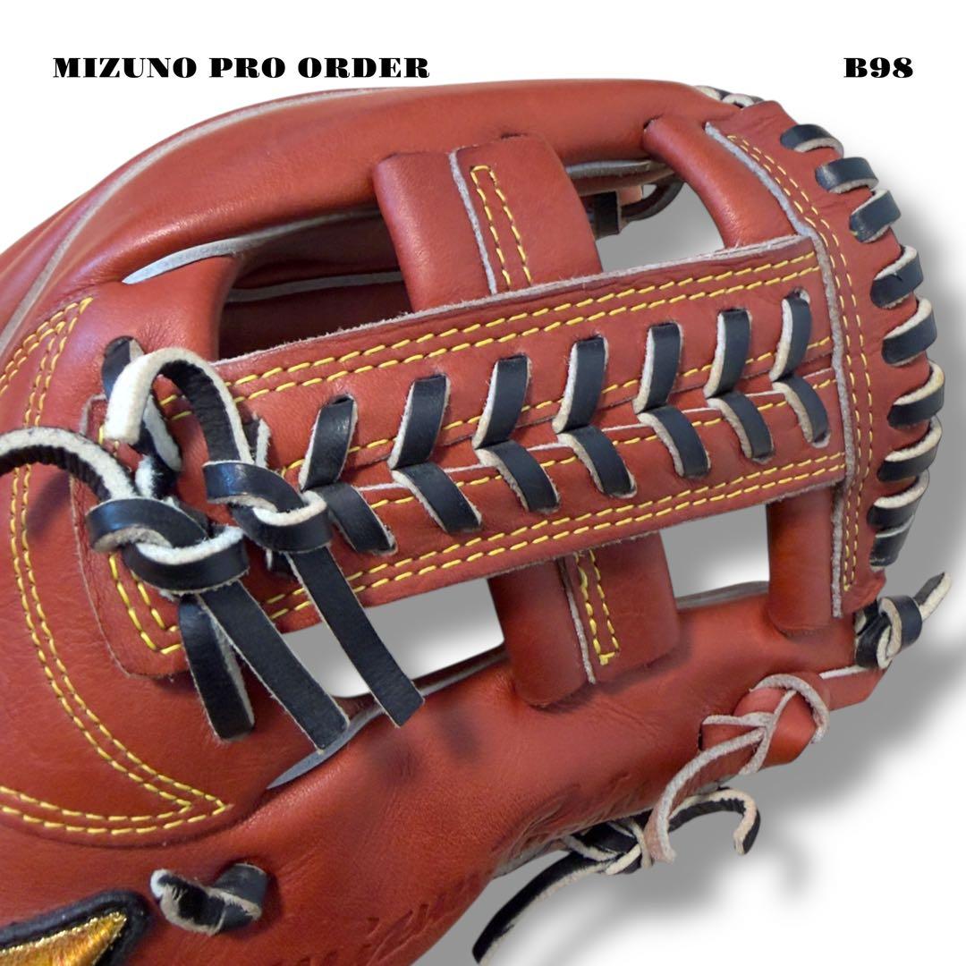 希少品！ MIZUNO PRO ORDER ミズノプロ オーダー グローブ 赤茶