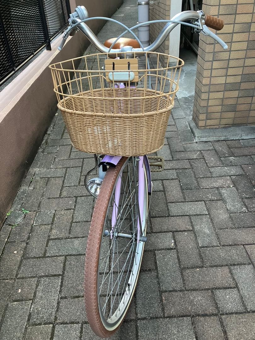 子供用自転車　ダイワサイクル シルバーリングキュート　パープル24インチ