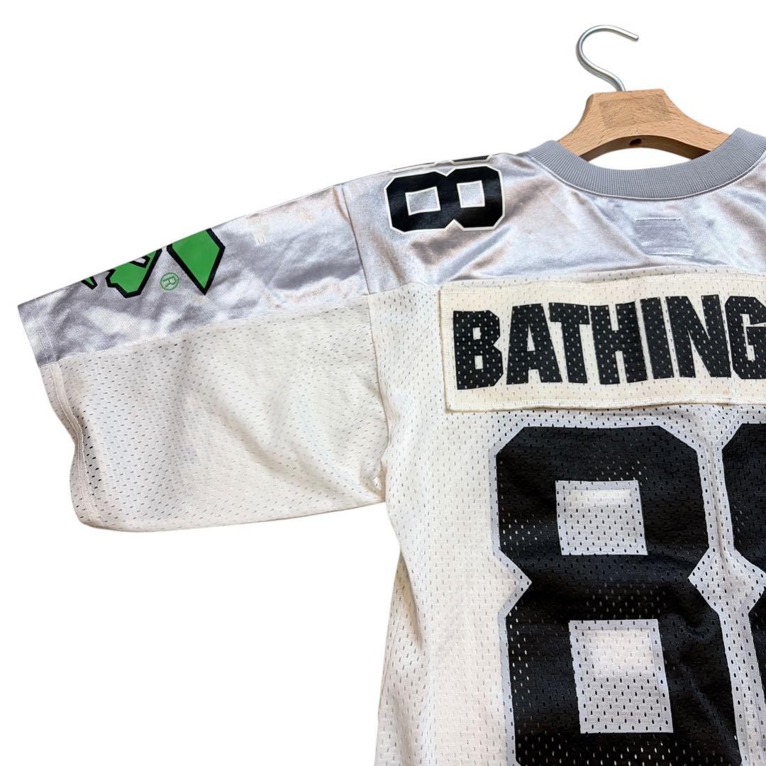 BAPE ベイシングエイプ フットボール シャツ ジャージ Tシャツ メッシュ