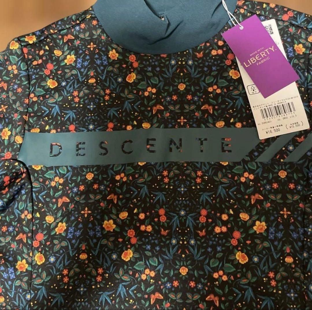 DESCENTE 花柄ハイネックTシャツ Sサイズ 新品