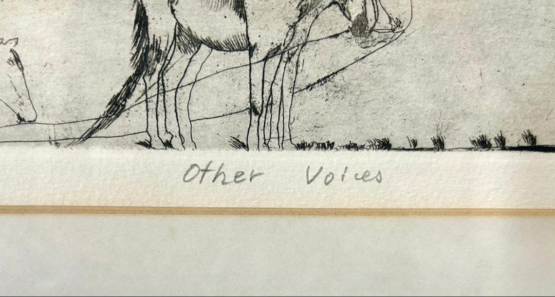 山本容子　銅版画　Oter Voices