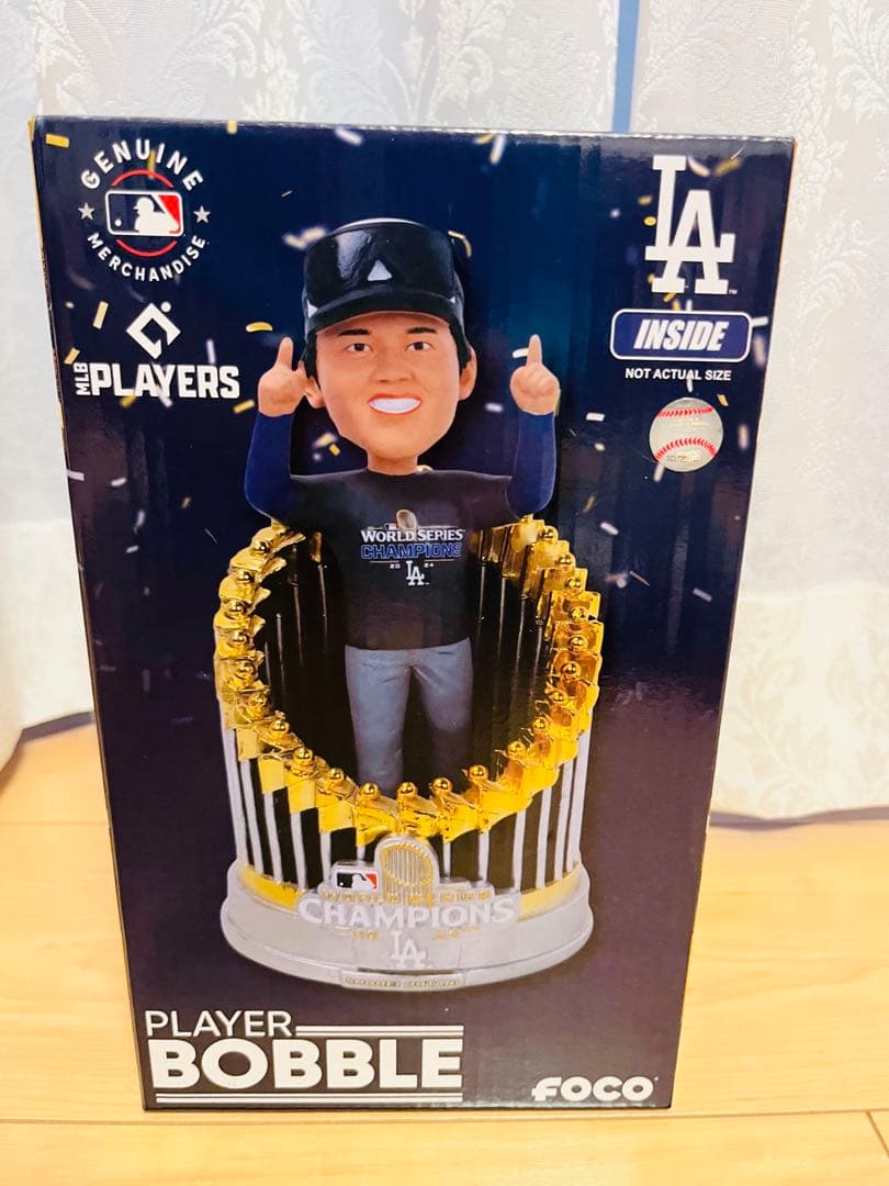 【正規品】大谷翔平 WS2024Champプレーヤーイントロフィーボブルヘッド①